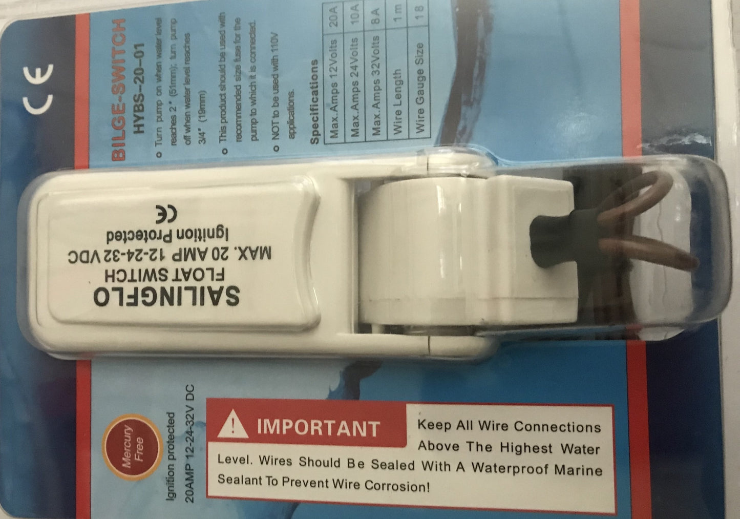 Vandens pompos, siurblio automatinis jungiklis, plūdė