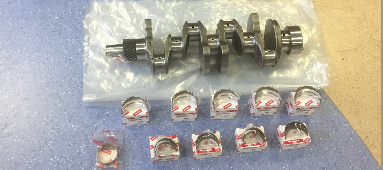 Brand new genuine YANMAR 4LHA Crankshaft Assy 719184-21700