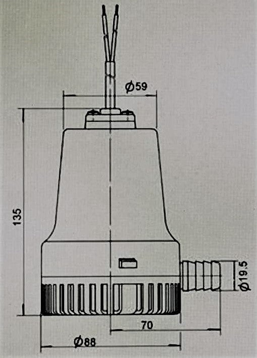 Vandens pompa, siurblys 12V 38L/min