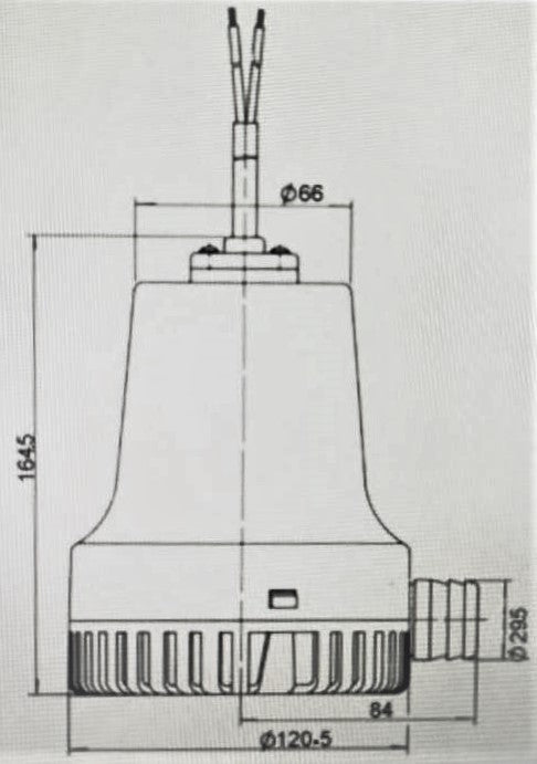 Vandens pompa, siurblys 12V 126L/min
