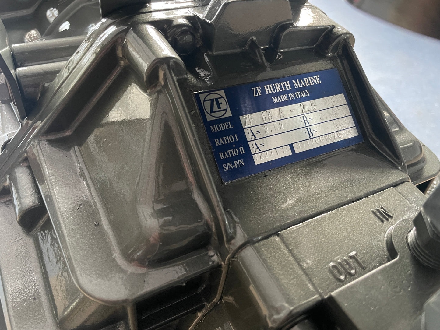 Greičių dėžė ZF63A Perdavimas 2.5:1 - 6LP ir 4LH Yanmar varikliams