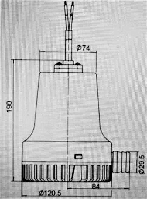 Vandens pompa, siurblys 12V 94 L/min