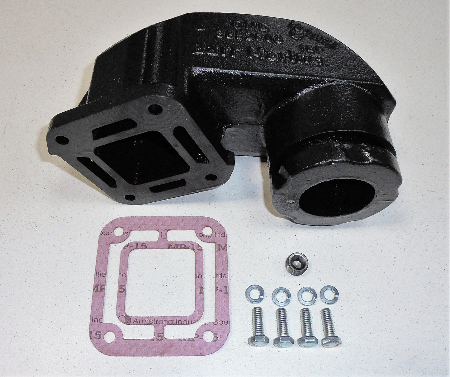 Volvo Penta / OMC 3.0L Alkūnė išmetimo kolektoriaus K-tas nuo 1991 ir vėlesniems # OEM 3850799; OEM 987784