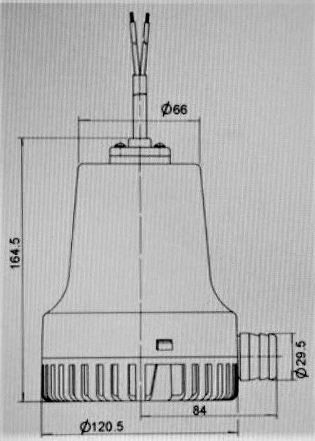 Vandens pompa, siurblys 12V  88L/min