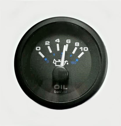 Oil pressure gauge 10 Bar (VDO)  ø 52mm