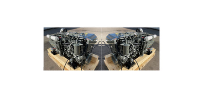 2 x YANMAR 6LY2A-STP 440AG prie 3.300 aps/min Pora variklių